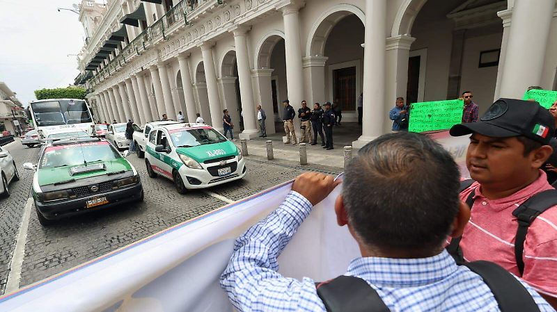 Policías protesta